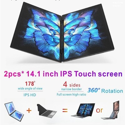 Dual 14 Zoll Laptop Notebook 3,4GHz 32GB RAM 1TB SSD HDMI Windows 11 Home 2,2K Sc