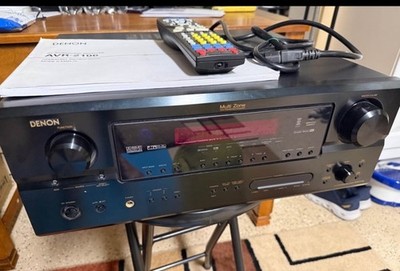 Denon 7-Channel Home Theater Receiver AVR2106  Bundle w/remote manual and cables
