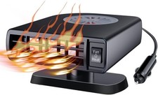 Powerful 120W Car Heater - Quickly Defrost  Demist Windshields for Safe Driving