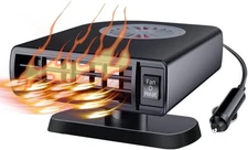 Powerful 120W Car Heater - Quickly Defrost & Demist Windshields for Safe Driving