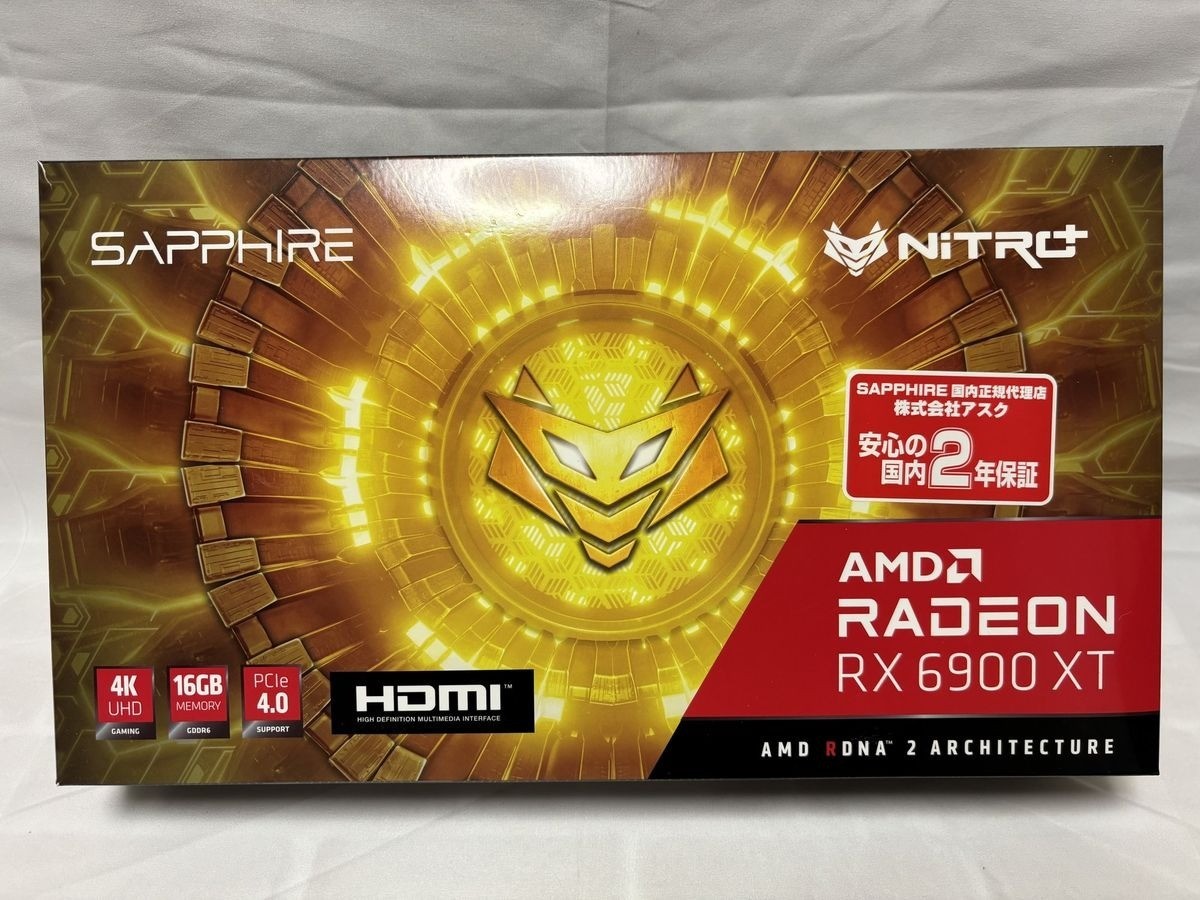 新品・未開封・保証書あり Sapphire NITRO+ Radeon RX 6900 XT OC Special Edition Sapphire 11308-03-20G Nitro+ AMD Radeon RX 6900 XT Special Edition