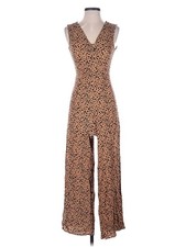 Skies Are Blue Women Brown Jumpsuit XS