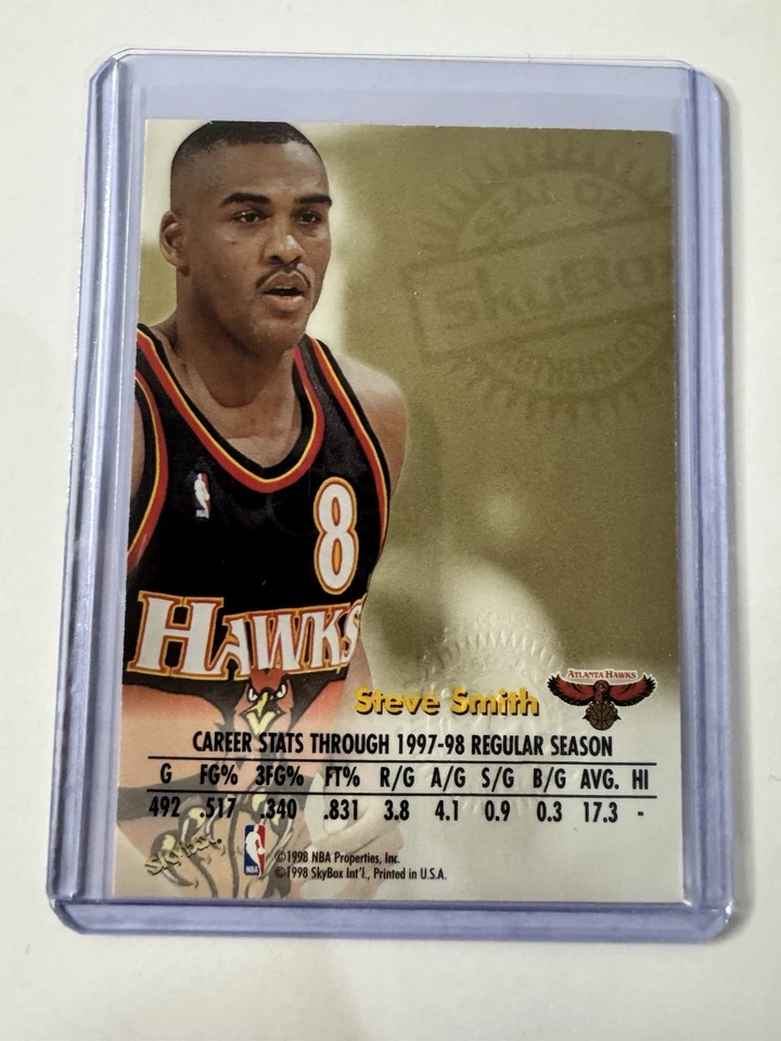 1998 Skybox Autographics Steve Smith /50 - Image 3 of 3