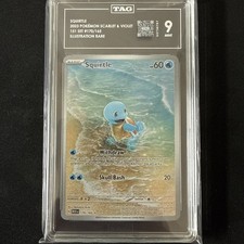 Carta Pokémon Squirtle Holo TCG SV Scarlatto e Viola 151 Serie 170/165 TAG 9
