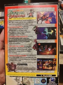 Sega Saturn Blazing Dragons Complete Game with Manual Retro Vintage