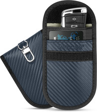 2PK Faraday Bags for Car Keys Fob, 3.5"X5.0" Faraday Cage Protector, Car