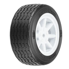 PROTOform VTA Front Tire 26mm Mounted White Wheel PRM1014017 RC Tire