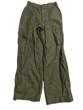 Baker Vietnam Era Cotton Sateen Button Fly OG 107 Pants 1970s 26X25 Button Fly