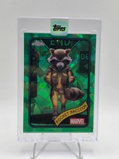 2026 Topps Chrome Marvel Rocket Raccoon Green X-Fractor #98 /99