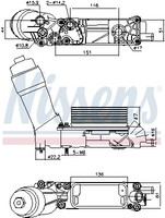 ÖLküHler Mit ÖLfiltergehäUse FüR Jeep Wrangler III JK 3.6 V6 Grand Chrysler