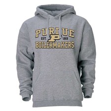 Purdue Boilermakers Heritage Hoodie - Heather Grey