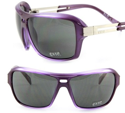EXTE by VERSACE SONNENBRILLE GRAU LILA EX750 DAMEN BRILLE LUXUS NEU EA7 TASCHE