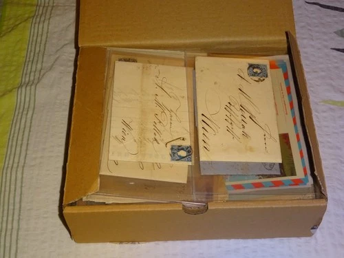 O. 160 letters or Cards + duplicates in bags from circa 1858 to the 2000 year