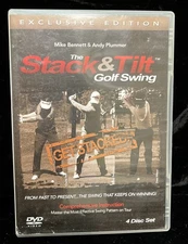 The Stack & Tilt Golf Swing DVD (2008) 3 of 4 Disc Set Plummer and Bennett