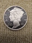 1/10oz Silver Mercury Dime Silver  Fractional Round
