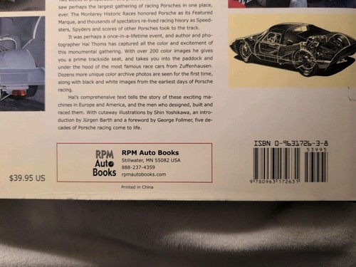 Porsche Racing Milestones : 356 To 962 by Hal P. Thoms (2001, Hardcover) + Bonus - Picture 13 of 17