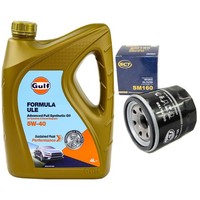 MotoröL Set Gulf Formula Ule 5W-40 4 Liter + ÖLfilter FüR Chevrolet Opel Suzuki