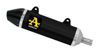 52013AKN - Auspufftopf Arrow Thunder Dark Aluminium Aprilia RX / SX 125 (25-)-image