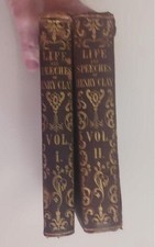 THE LIFE AND SPEECHES OF HENRY CLAY 2 VOLUMES 1853 J L GIHON PHILADELPHIA SCARCE
