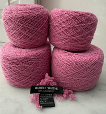 100% Cashmere Yarn PINK Recycled Sweater Upcycled Reclaimed Approx 206 g