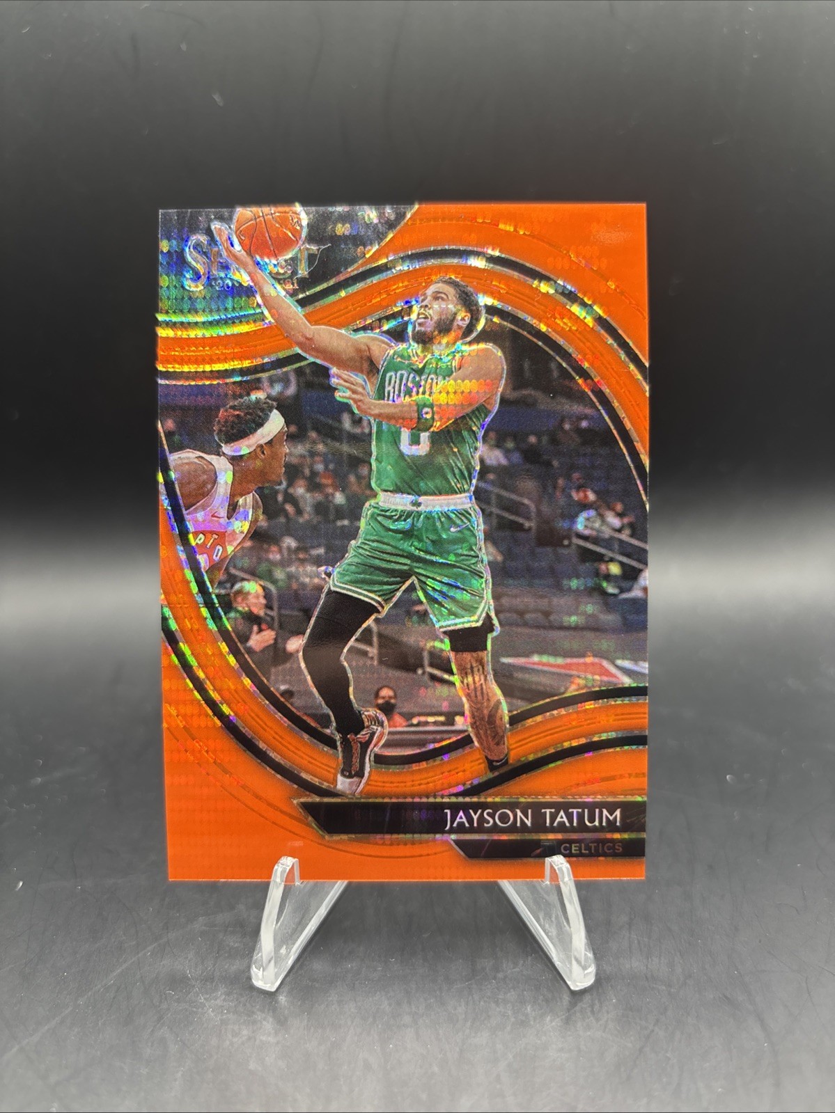 2021 Panini Select /15 Orange Pulsar JAYSON TATUM Courtside Celtics SSP AP3