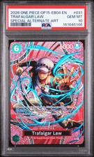 One Piece Trafalgar Law OP15-031 Special Alternate Art PSA 10 Gem Mint