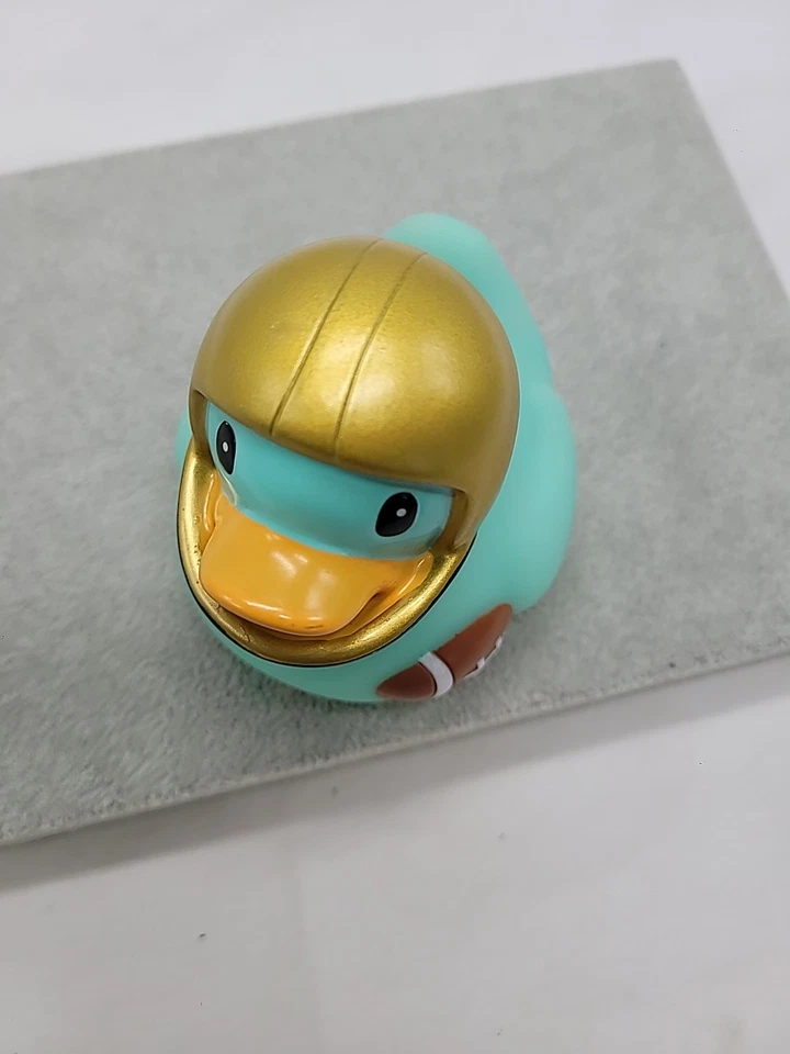 Infantino 3" Aqua Azul Goma Bañera Pato Fútbol Dorado Casco Tema Pato  Foto 4 de 4