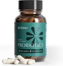 BIOMA Probiotics - Digestive Health - Gut Support for Men  woman 60 ct 30 day 