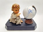 Vintage 3 pc set Hummel Goebel Australian Wanderer Globe on Base First Issue 4"T
