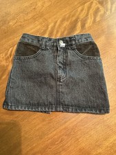 Vintage 3T Black Denim  Corduroy Baby Guess Skirt