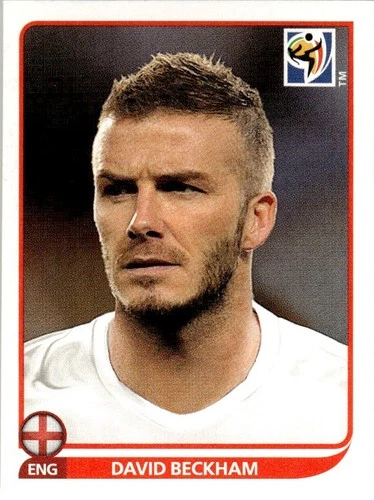 2010 Panini FIFA World Cup South Africa Sticker David Beckham England #190