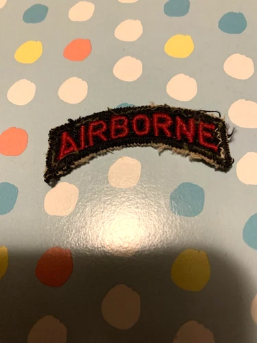 US Army 11th Airborne Scroll Patch Insignia Military TAB Korean War Post WW2