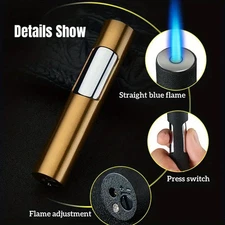 Metal Strong Flame 1800C Windproof Jet Torch Turbo BBQ Lighter Spray Gun Welding