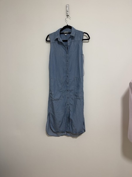 Witchery Blue Denim Midi Dress Size 6