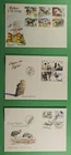 DR WHO SWEDEN 3 FDC WWF BIRD/HORSE COMBO R86020