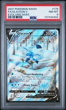 PSA 8 Glaceon V (Alt Art) 175/203 Evolving Skies Ultra Rare Pokemon Card on eBay