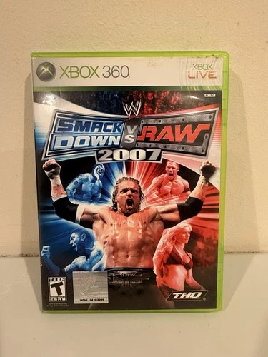 WWE SmackDown vs. Raw 2007 (Microsoft Xbox 360, 2006) CIB Tested