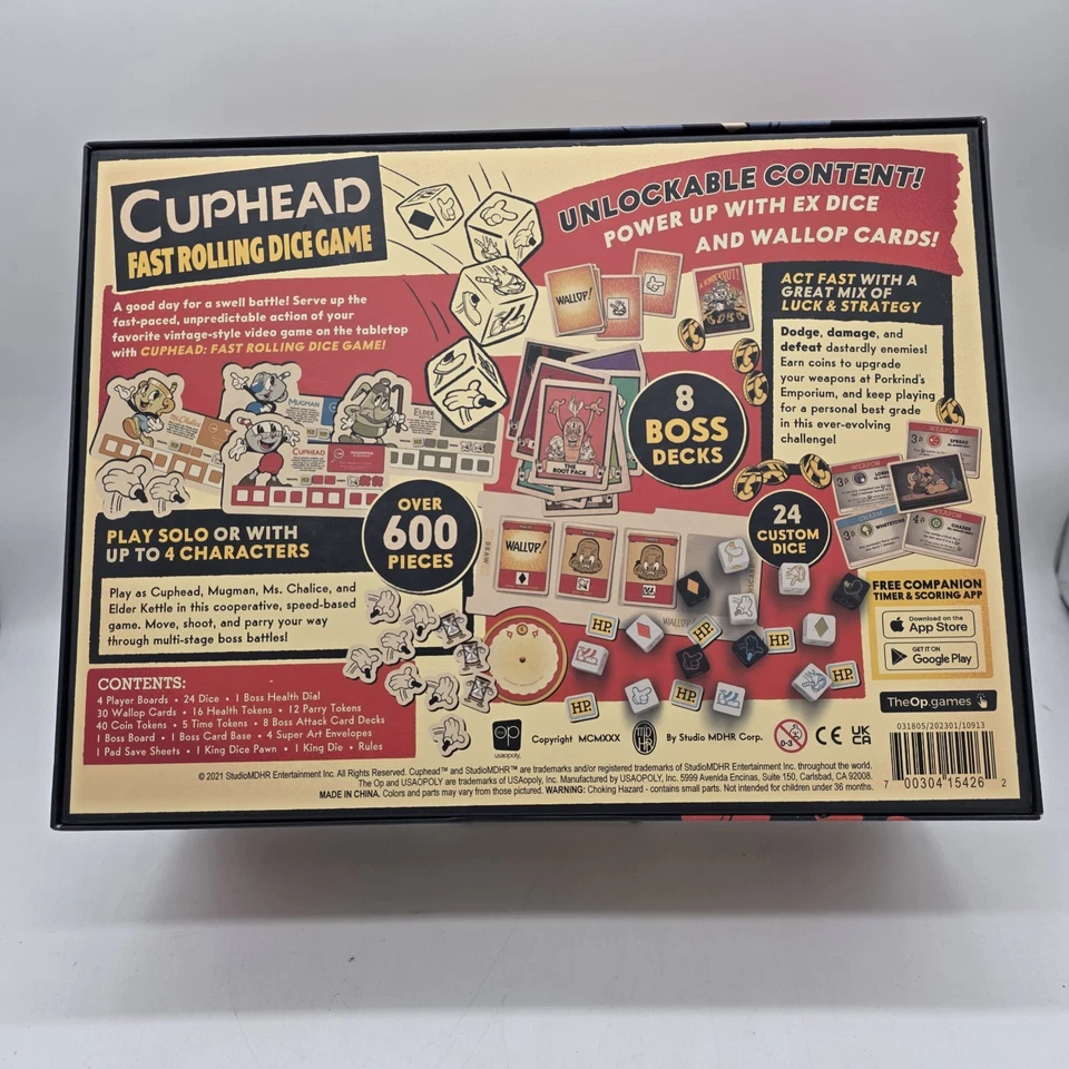 Cuphead Fast Rolling Dice Game 2021 Rare New Open Box READ DESCRIPTION - Image 2 of 4