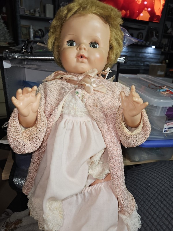 Vintage Baby Doll Plastic Body E Marked On Back (#3)