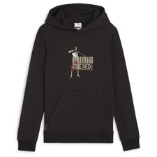 PUMA Op X Graphic Pullover Hoodie Youth Boys Black Casual Outerwear 62485801