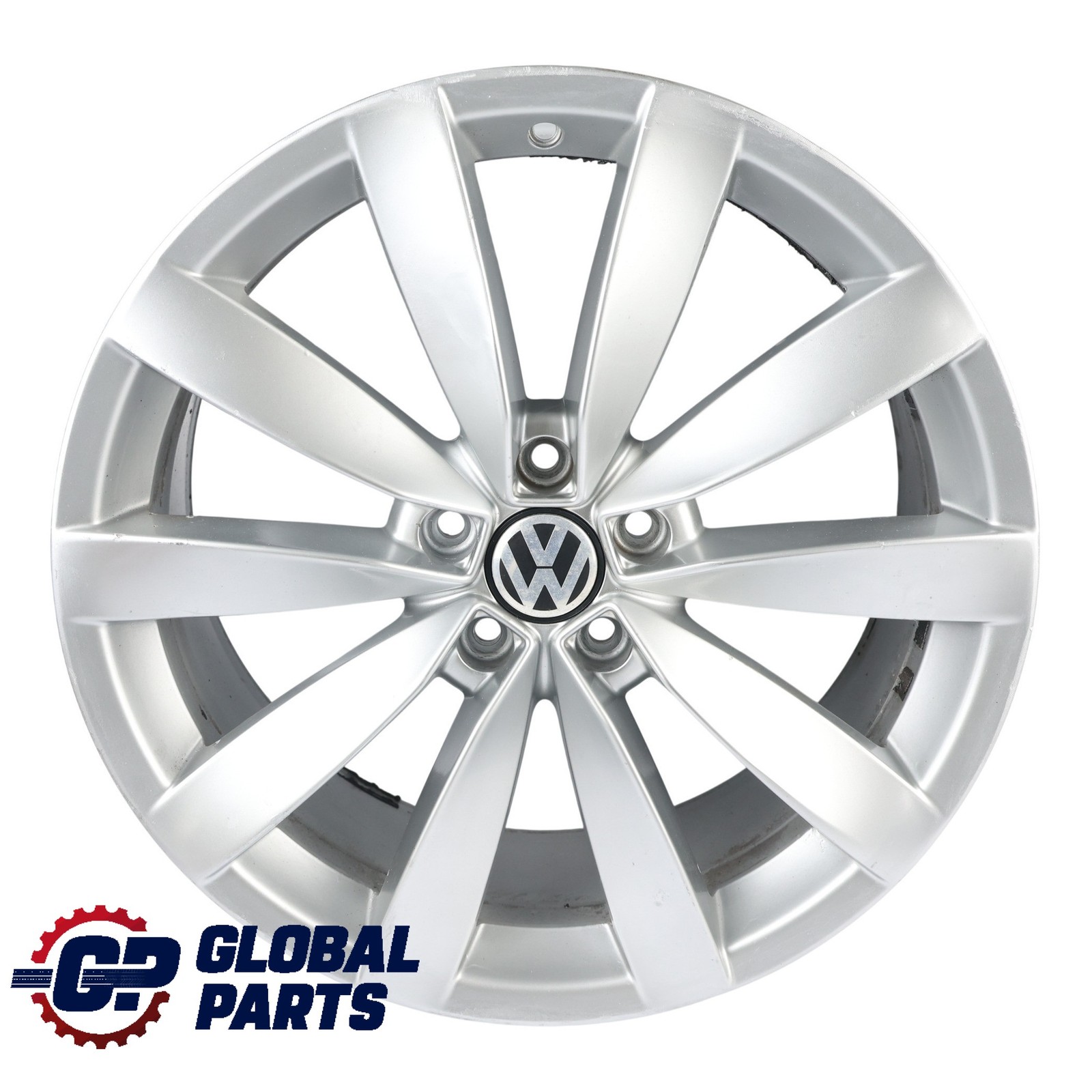 Volkswagen Scirocco Cerchione Lega Argento 19" 8J ET:41 5x112 Lugano 1K8601025C