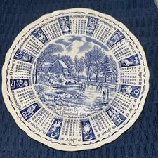 Vintage Myott Meakin Staffordshire Zodiac Calendar Plate 1981