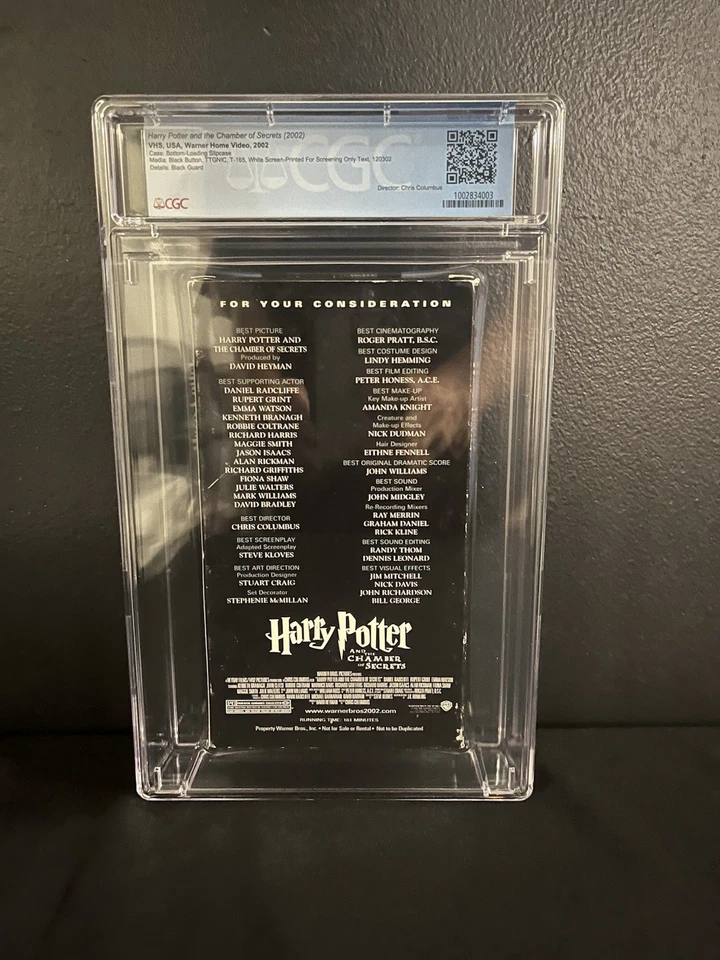 CIB FYC CGC 8.0 Harry Potter And The Chamber Of Secrets VHS Movie Opened - Image 2 of 2