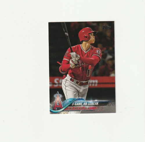 2018 Topps Update Series - Season Highlights Checklist Shohei Ohtani #US189 (RC)