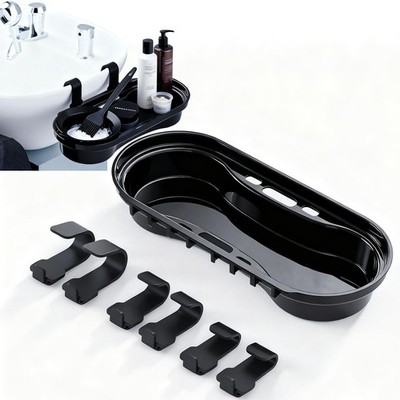 Salon Storage Rack Shampoo Bottle Shelf Shampoo Bowl Tray to Hold Color Bowls...