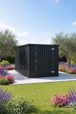 4m Blechcontainer Anthrazit Werkzeugcontainer Lagerschuppen Lagercontainer Lager