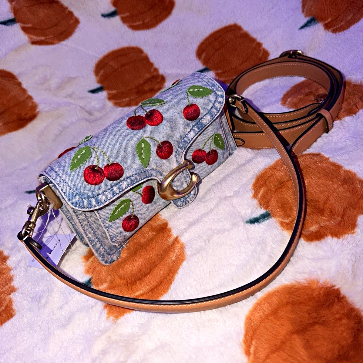 Coach Embroidered Denim Exterior Bags & Handbags for Women for