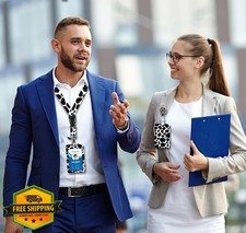 Cute Cow Lanyard ID Badge Reel Retractable Holder Teacher