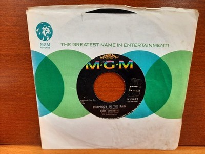 45 / Lou Christie / 1966 / Rhapsody In The Rain / Trapeze