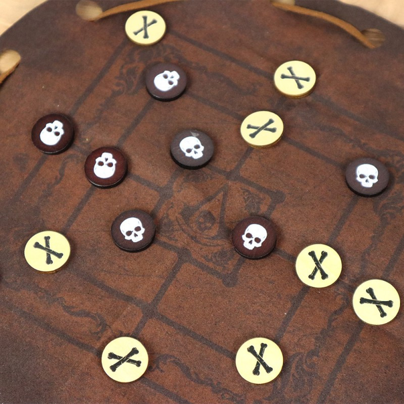 Jeu du Moulin Assassin's Creed Black Flag Resynced en bois - 2
